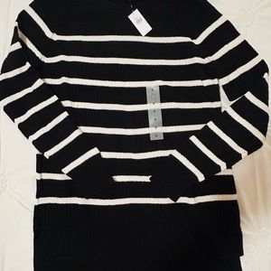 NWT Black and White Sweater